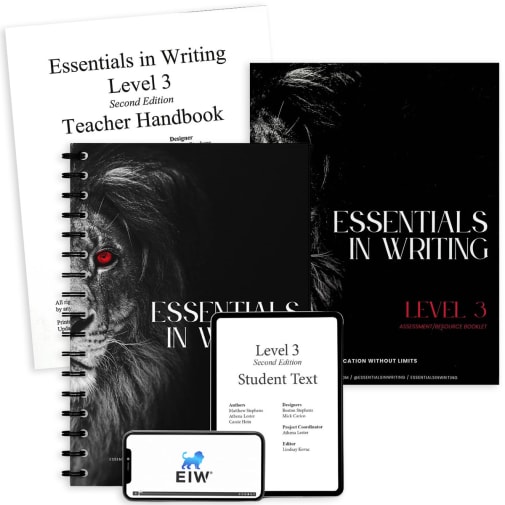 Essentials in Writing Level 3 Bundle with Assessment (Online Video Access, Textbook, Teacher Handbook and Assessment) 2nd Edition