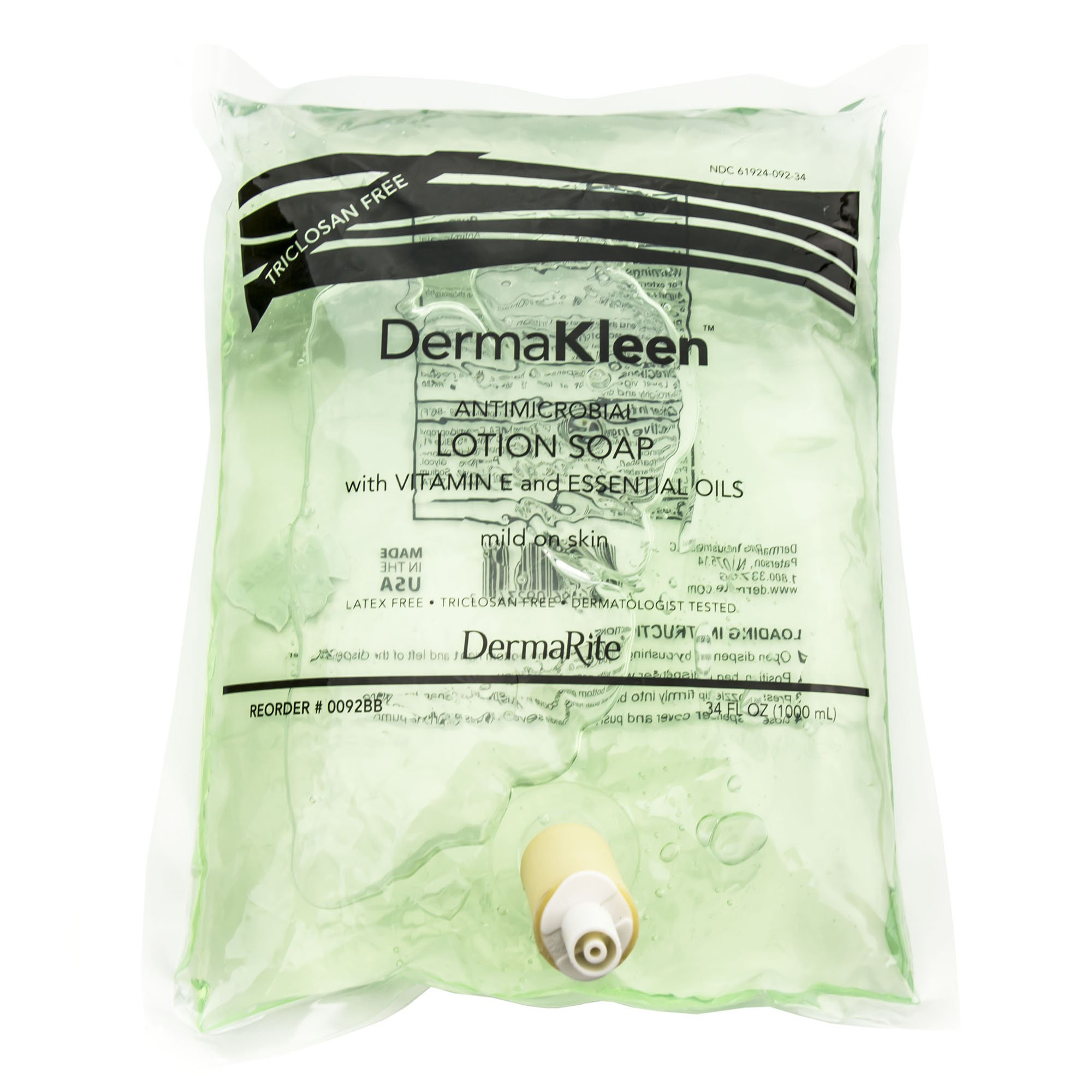 DermaKleen Antimicrobial Soap 1000 mL Dispenser Refill Bag MK 442547