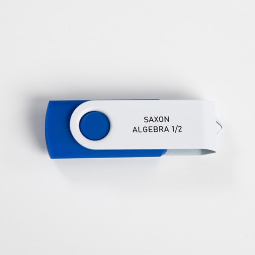 Mastering Algebra - Saxon Algebra 1/2 3rd Edition USB Drive
