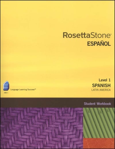 Rosetta Stone Spanish (Latin America) Version 3 Level 1 Workbook Homeschool Ed.
