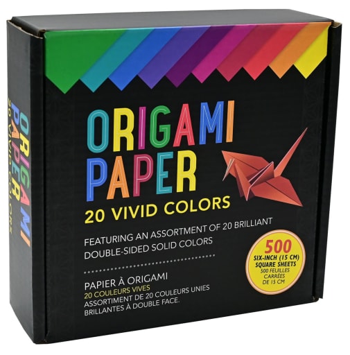 Origami Paper: 20 Vivid Colors