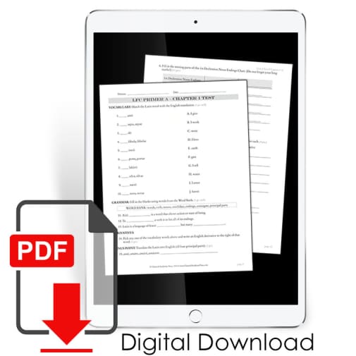 Latin for Children Primer C Test Packet (PDF) Digital File