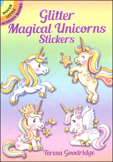 Glitter Magical Unicorns Stickers