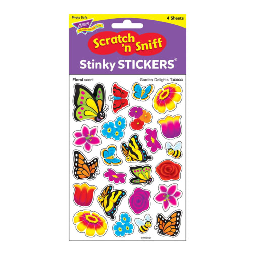 Scratch 'n Sniff Stinky Stickers: Garden Delights (Floral Scent)