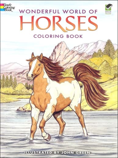 Wonderful World of Horses Coloring Book