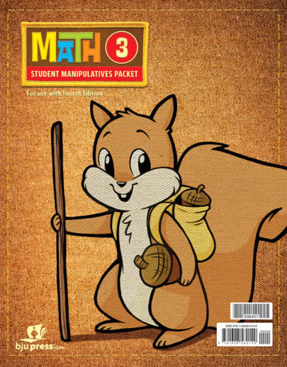 BJU Press Math 3 Student Manipulatives Packet 4th Edition