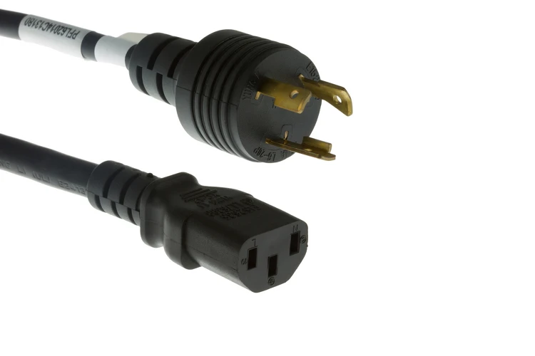 C13 to L6-20P Power Cord - Reliable Server Connectivity