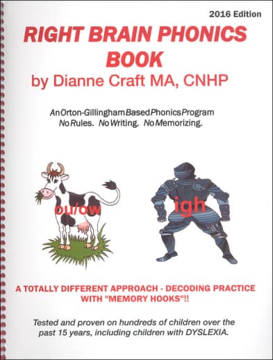 Right Brain Phonics Reading Book 2016 Edition