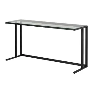 Metal and Tempered Glass Computer Desk