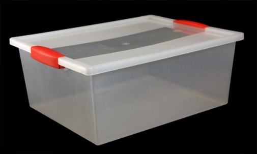 Snap Handle Tote 12 Quart - Clear