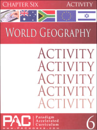 World Geography - Chapter 6 Activities