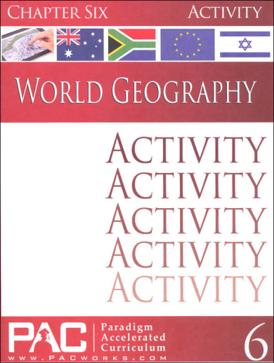 World Geography - Chapter 6 Activities