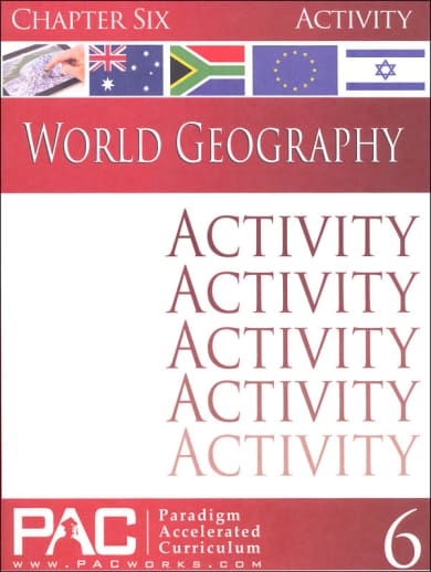 World Geography - Chapter 6 Activities