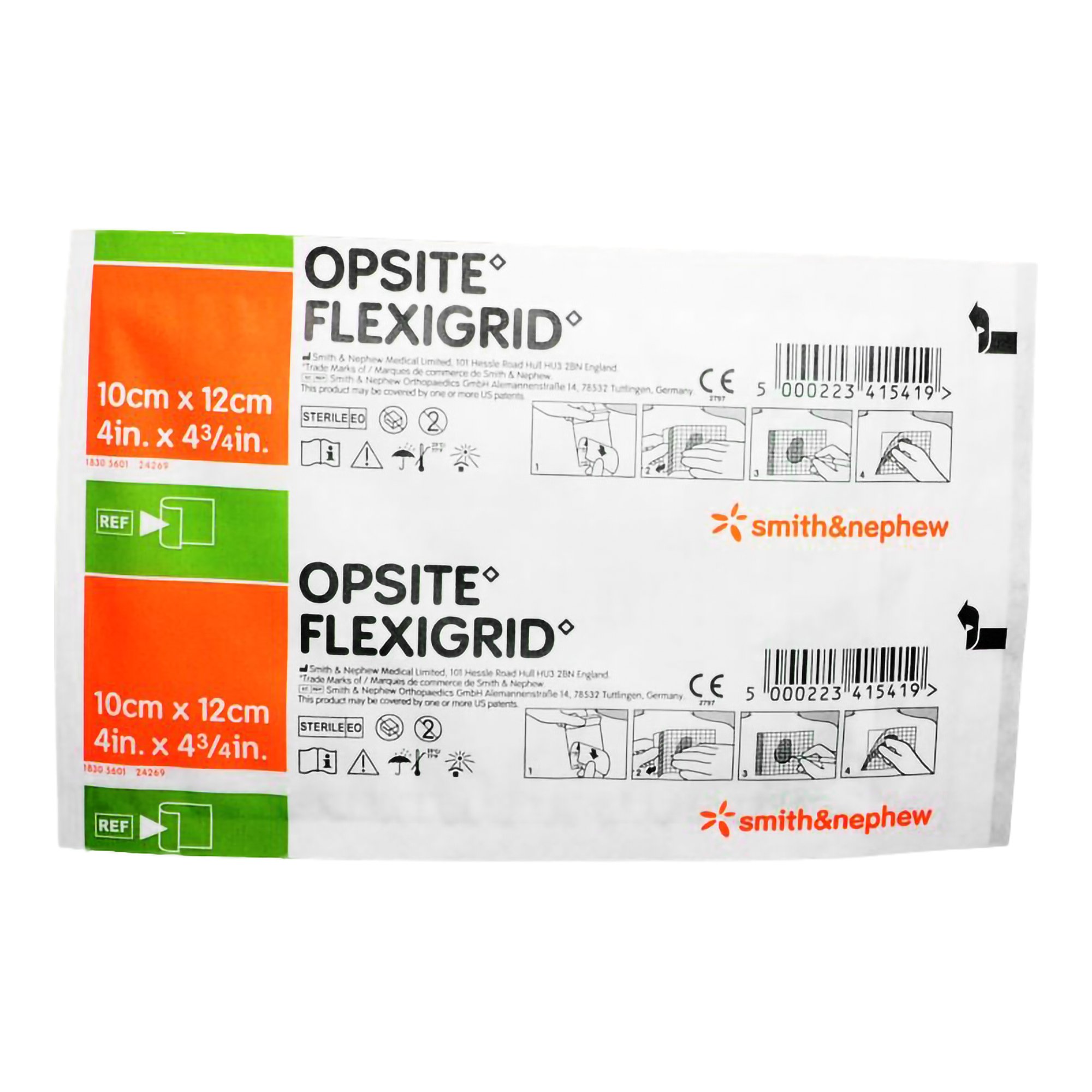OpSite Flexigrid Transparent Film Dressing, 4 x 4 Inch MK 698457