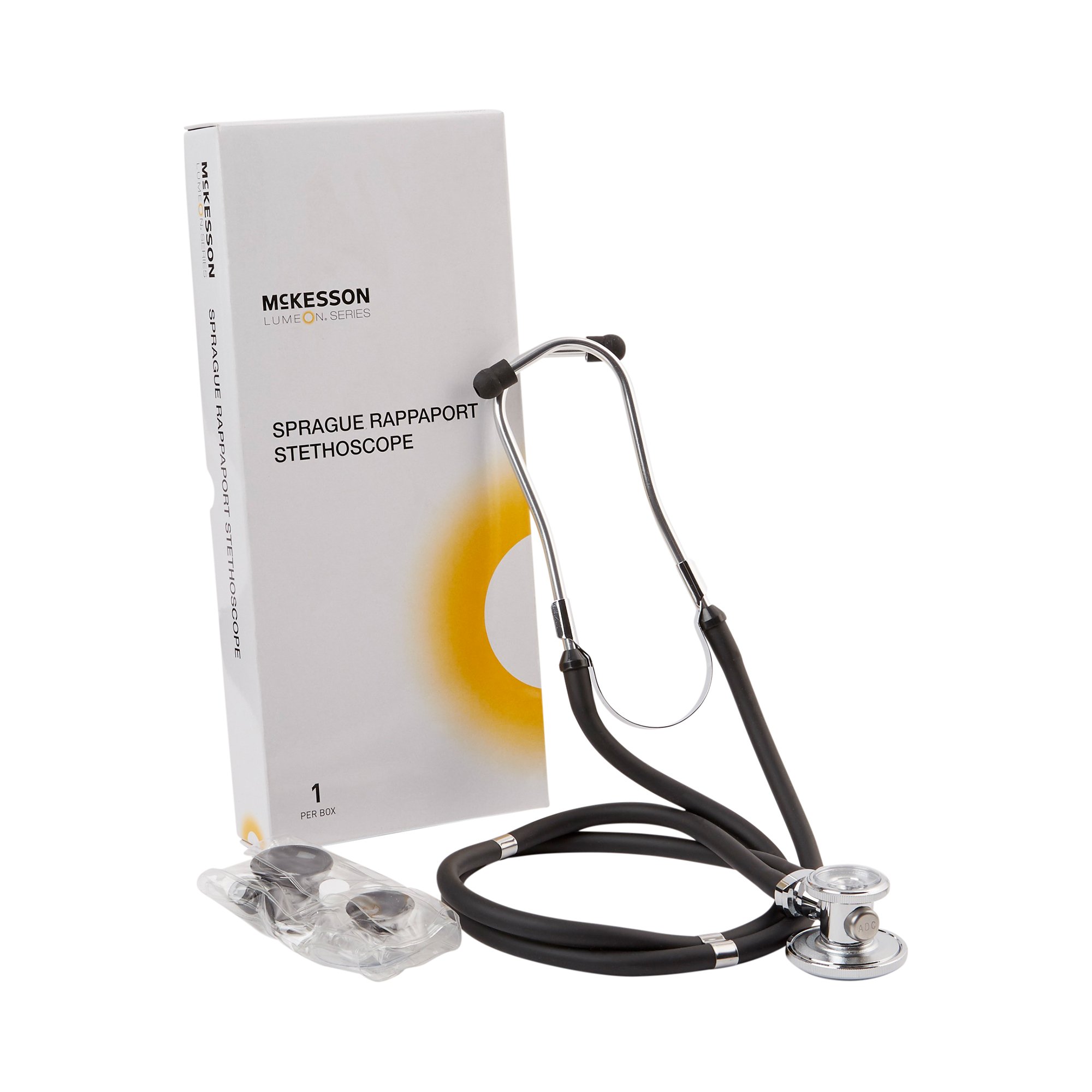 McKesson Lumeon Sprague Rappaport Stethoscope Double Lumen Black 641BKGM MK 363729