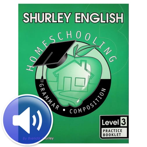 Shurley English Level 3 Practice Booklet with Online Audio