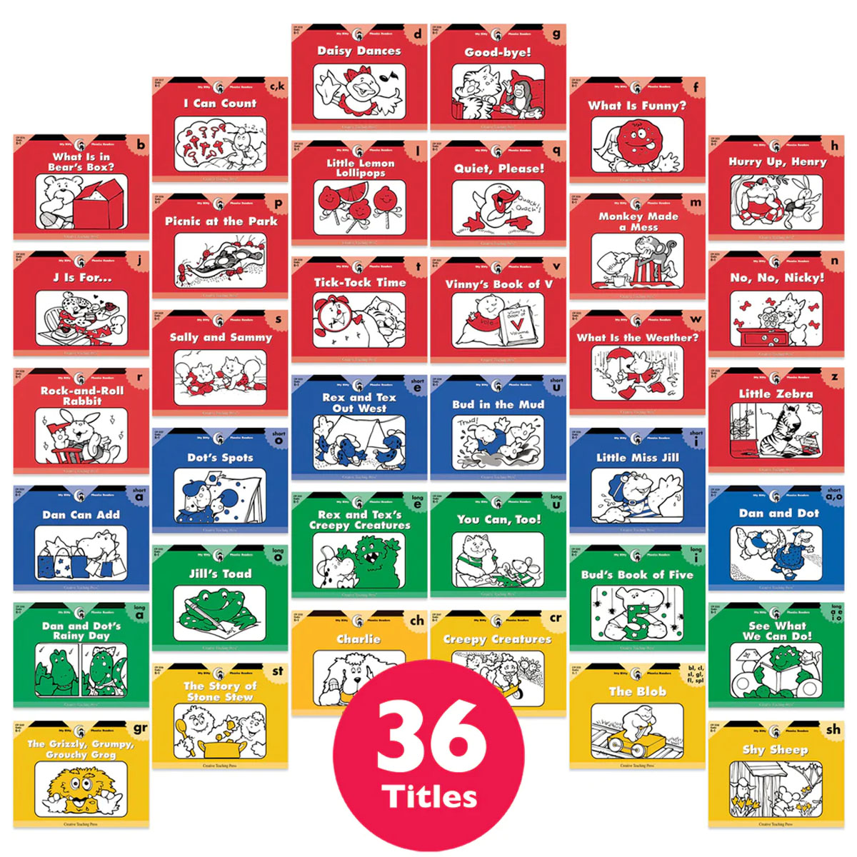 Iitty Bitty Phonics Readers 36冊 Itty Bitty Phonics Readers Readers Pack of 36 w/ Carrying Case