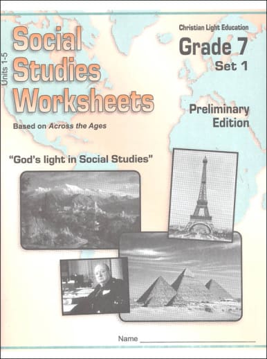 Social Studies 700 Across the Ages Student Worksheets 1