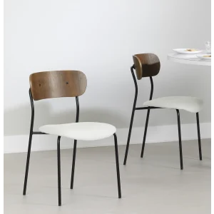Chair with Metal Legs—Set of 2