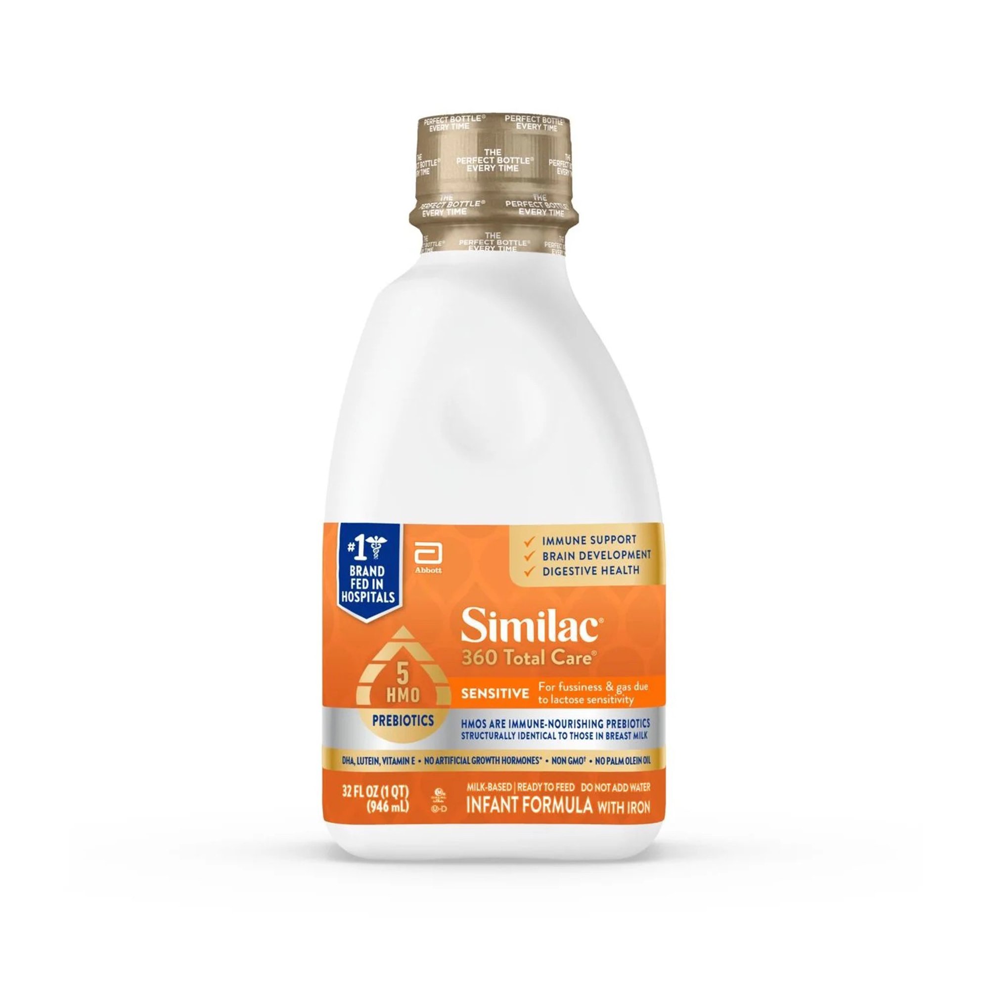 Infant Formula Similac 360 Total Care Sensitive Unflavored 32 oz. Bottle Liquid Iron MK 1249095
