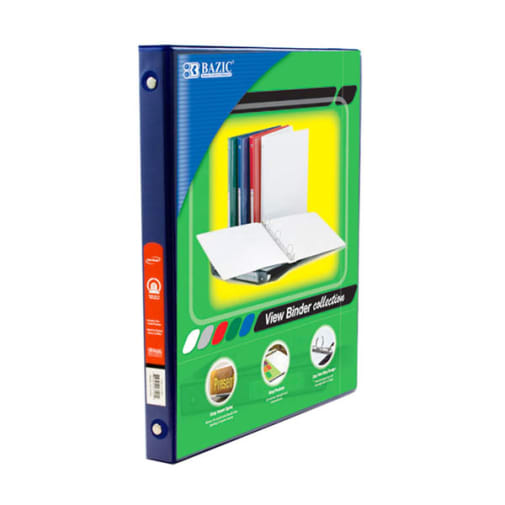 Binder - 3-Ring View 1/2" Blue