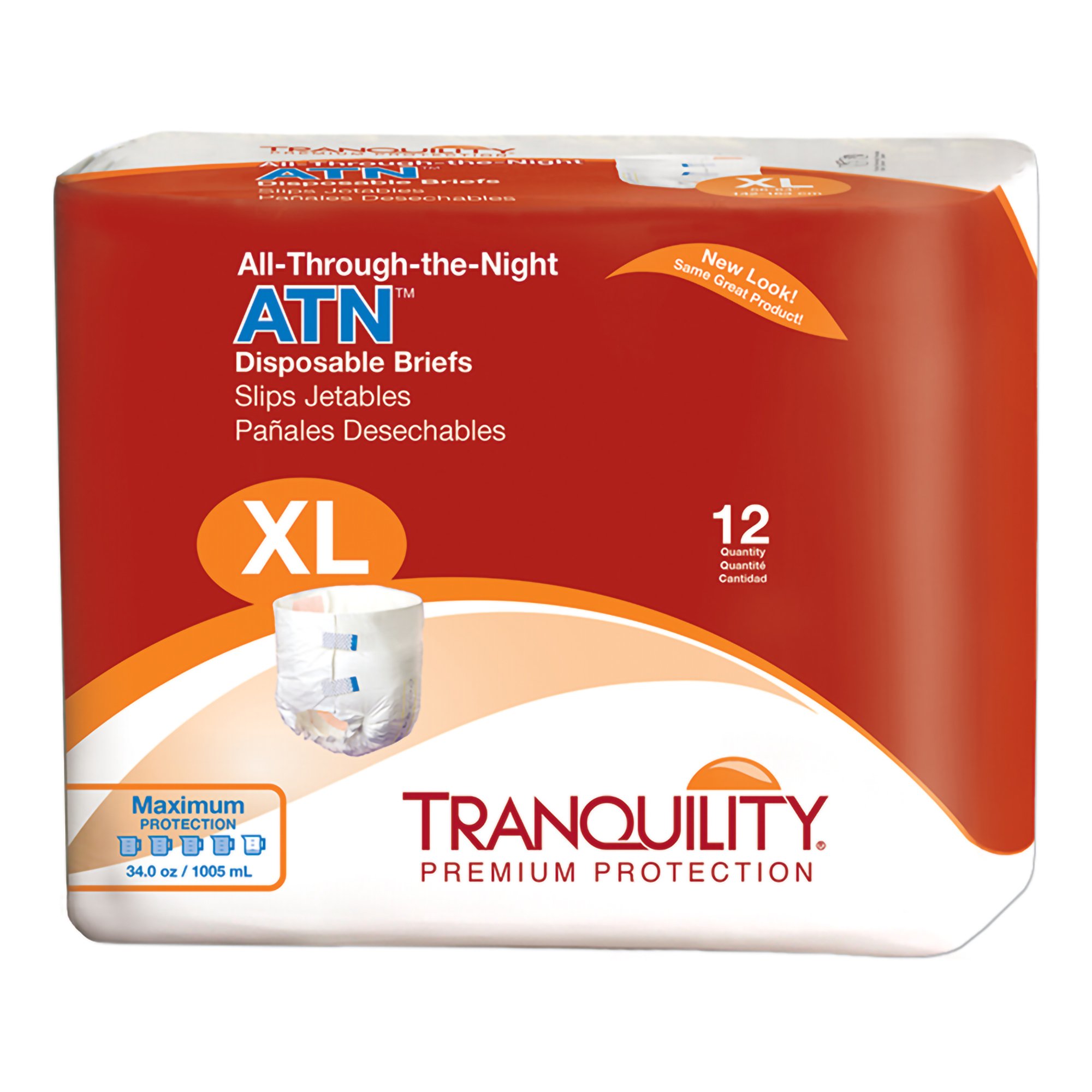 Tranquility ATN Heavy Protection Incontinence Brief, Extra Large MK 585794