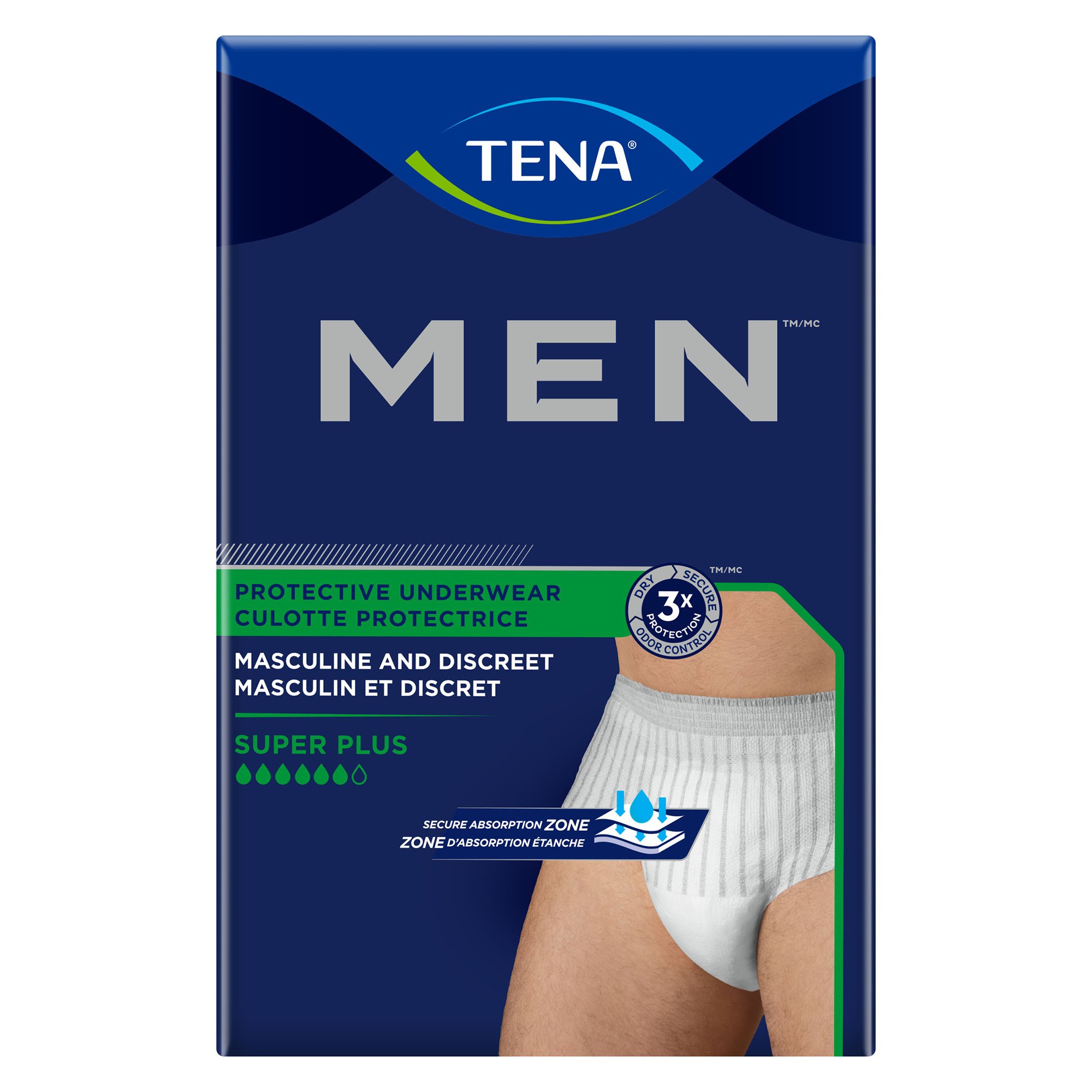 Tena Men Super Plus Protective Underwear, Large/X-Large MK 738751