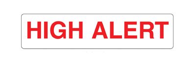 Barkley Warning Label, 1.6 x 0.4 Inch MK 693771