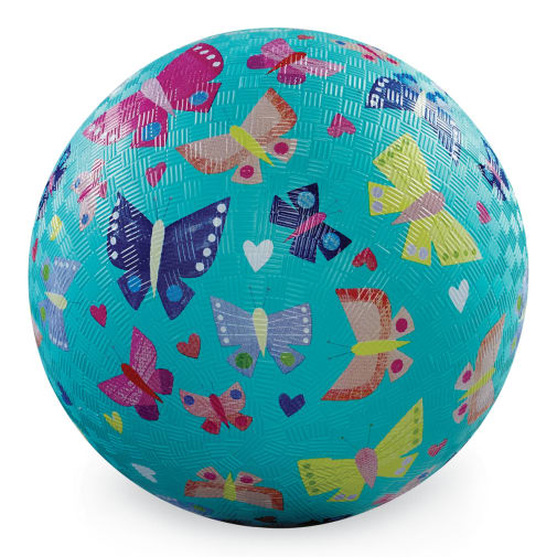 Crocodile Creek Butterfly Rainbow Playground Ball - 5 inch