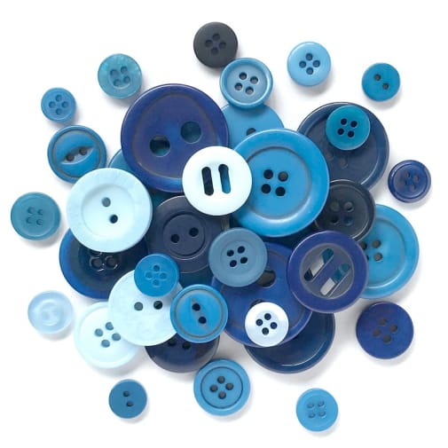 Buttons Galore Button Classic Haberdashery Blues (Assorted)
