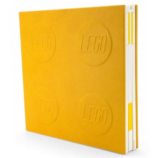 LEGO Locking Notebook with Gel Pen - Yellow