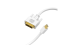 Mini DP Male to DVI Male Cable, White, 3Ft