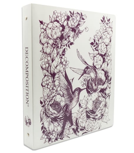 Decomposition 3-Ring Binder - Hummingbirds (8.5 x 11)