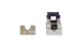 Cat6 RJ45 110 Type Keystone Jack, Purple