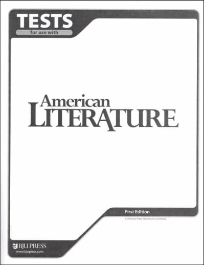 BJU Press American Literature Testpack 2nd Edition