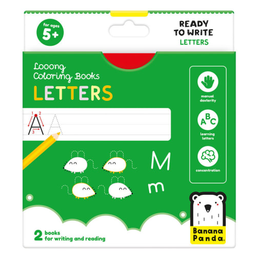 Looong Coloring Book: Letters