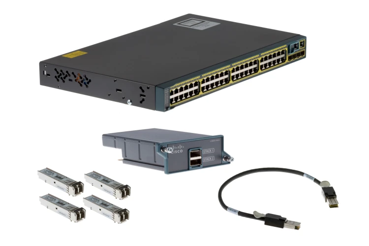 Cisco Catalyst 2960 Series Deployment Kit, 48 Port, WSC2960S48TSL-DP-R, Refurbished, Original