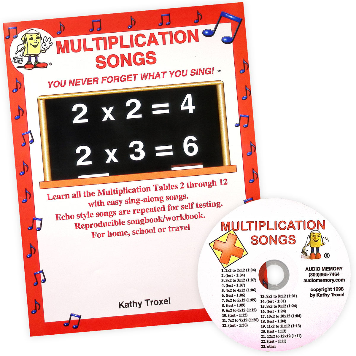 Audio Memory Multiplication Songs Workbook & CD Set