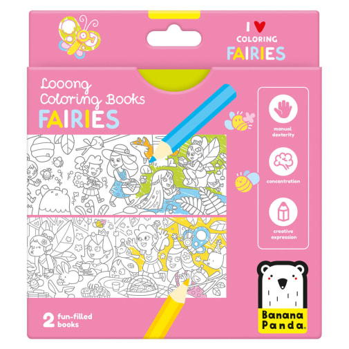 Looong Coloring Book:I Love Coloring Fairies