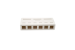 RJ45 Blank Surface Mount Box, 6 Ports, White