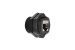 Cat6A RJ45 Shielded Industrial Panelmount Bulkhead Coupler, Black