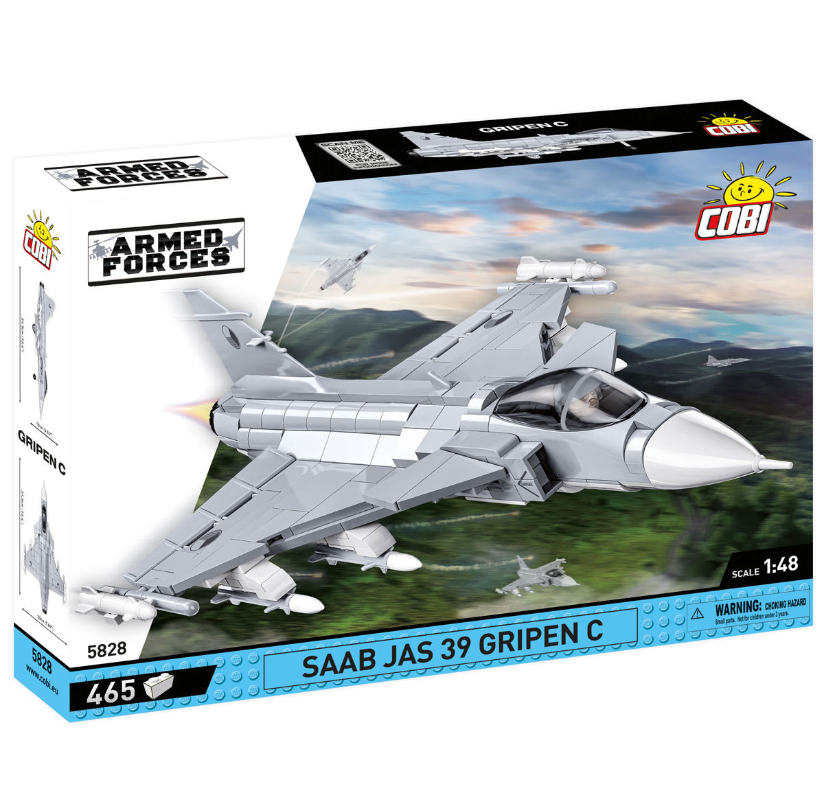 COBI SAAB JAS 39 Gripen C Fighter Jet - 465 pieces (Armed