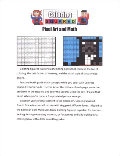 Coloring Squared: Fourth Grade (Coloring Squared Common Core