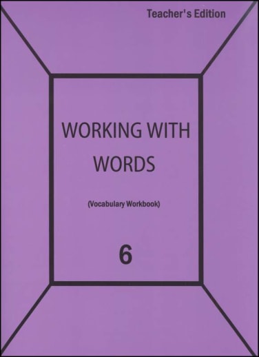 Working with Words 6 Teacher
