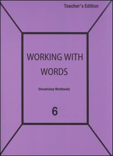 Working with Words 6 Teacher