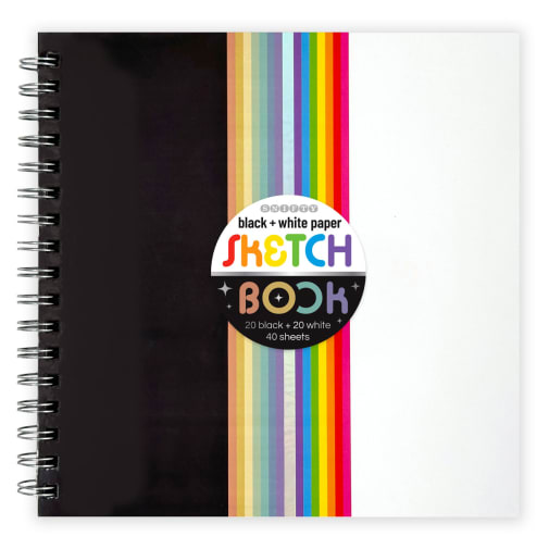 Black + White Paper Sketch Book