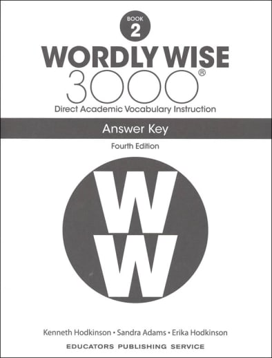 Wordly Wise 3000 Book 2 Answer Key, 4th Edition