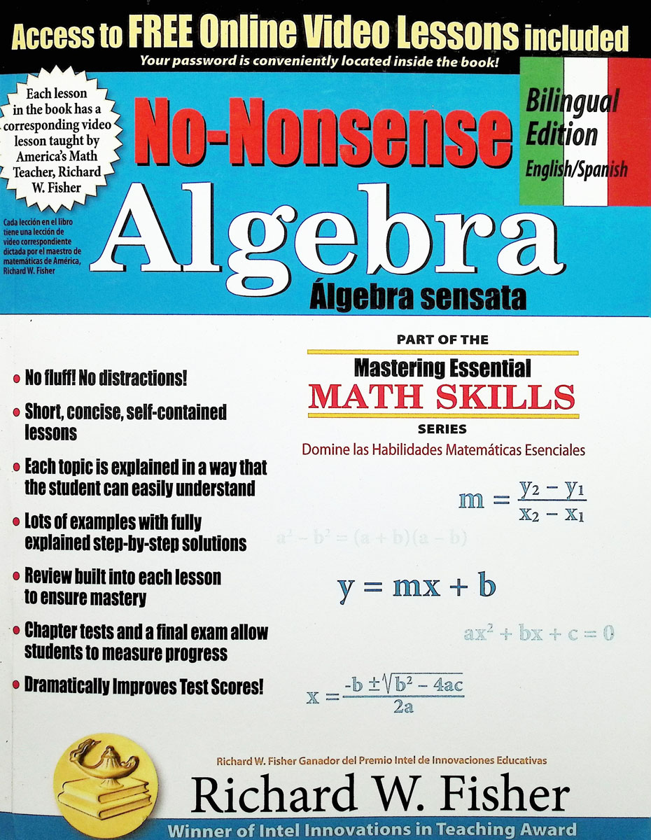 No-Nonsense Algebra, Bilingual Edition English-Spanish (Spanish Edition)