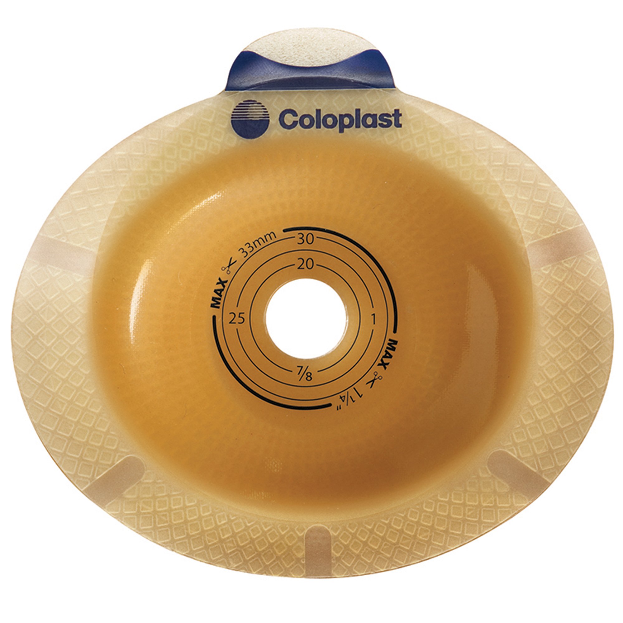 SenSura Click Convex Light Ostomy Barrier, 15  43 mm Stoma Opening, Blue Match MK 641784