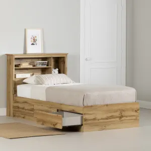 Mates Bed and Bookcase Headboard Set